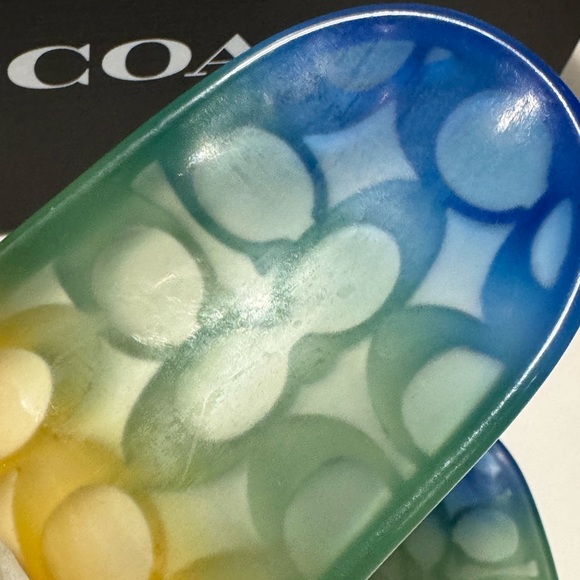 Coach Ulyssa Rainbow Jelly Slide Sandals - Picture 7 of 11